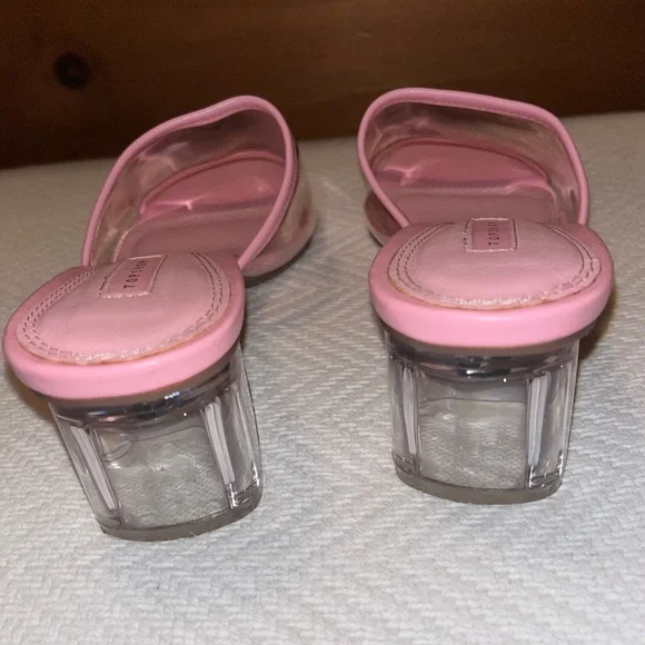 EUC, TopShop Pink & Clear Sandals, Size 38 - Picture 2 of 15